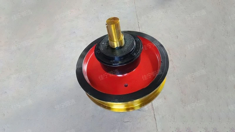 Port crane wheel