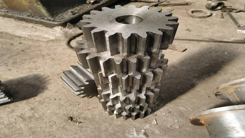 Three hole gear forgings