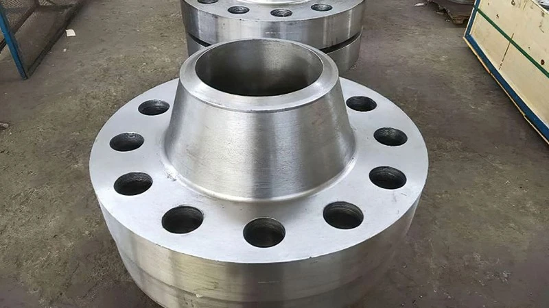 Welding concave flange plate