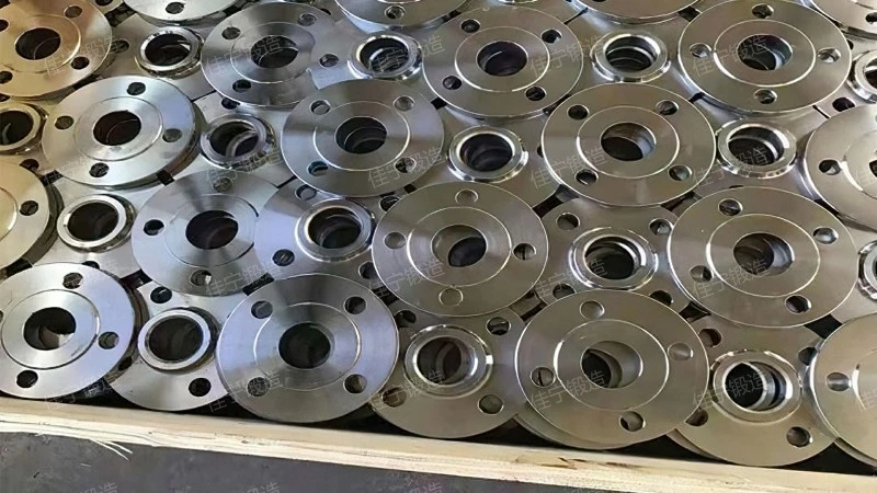 Convex surface flat welding method steel flange plate