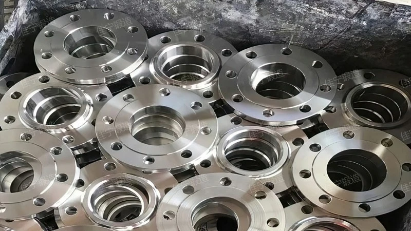 Convex surface flat welding method steel flange plate